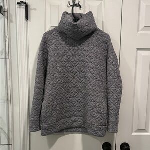 GAP Black and White Houndstooth Turtleneck Active Sweater